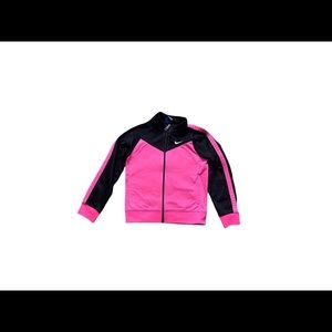 NIKE KIDS JACKET PINK AND BLACK SIZE 6